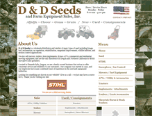 Tablet Screenshot of danddseeds.com